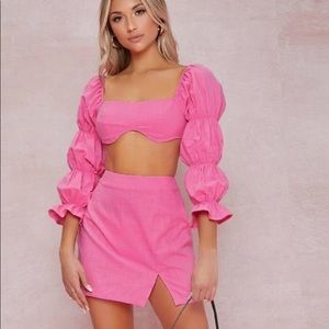 Pink two piece set